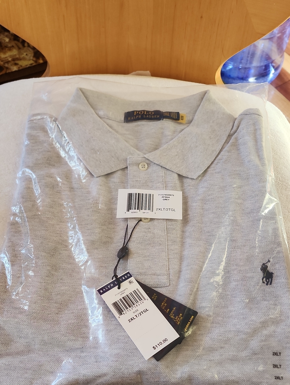 Polo by Ralph Lauren Light Gray Men's Classic Polo with Pony Logo